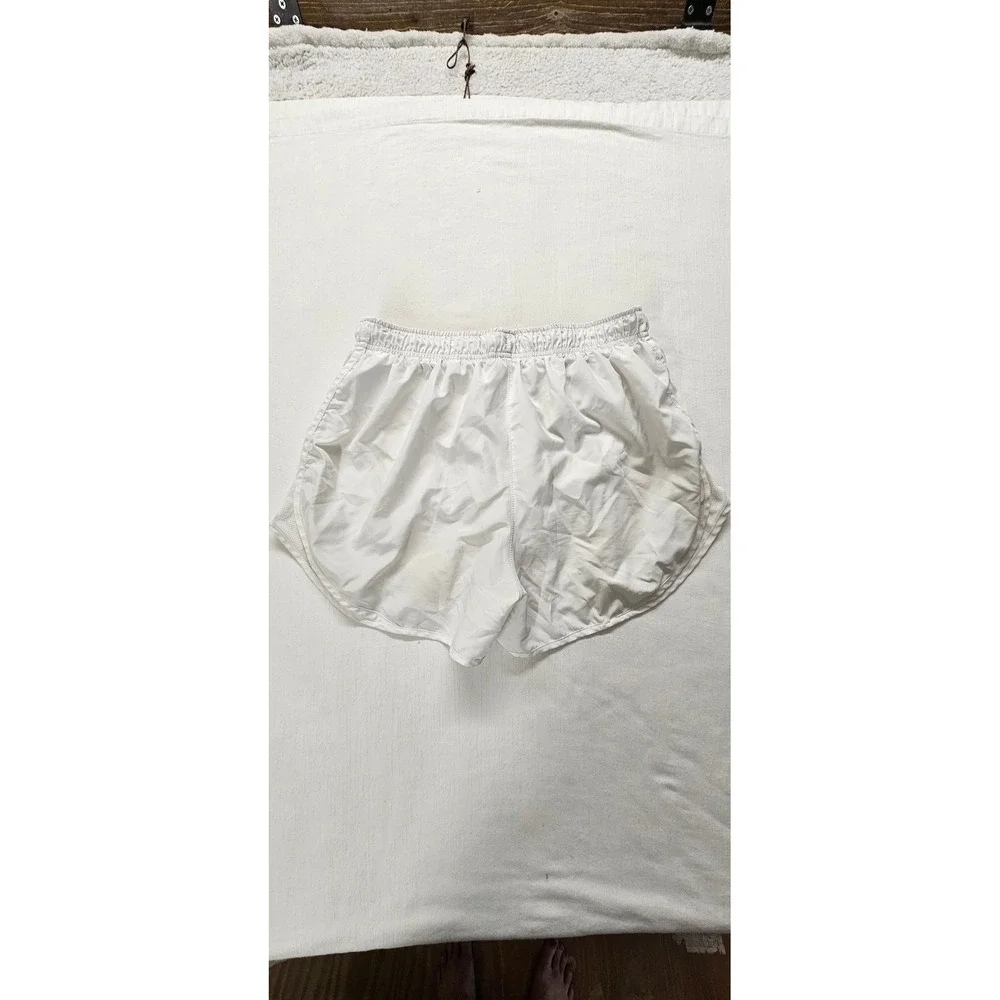 Nike Dri-FIT Tempo Running Shorts Womens Large White Athletic Mesh Training L